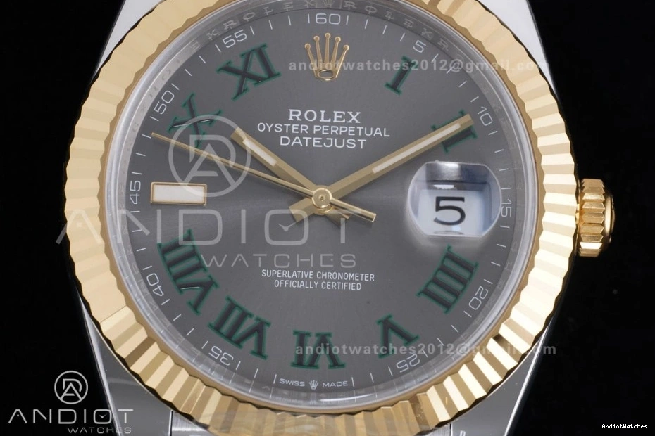 Reserve) Jubilee Power SS Roman Best (72 Hours 904L SH3235 Bracelet 1:1 YG Green Marker DateJust Unique Steel Gray 126333 603 Edition 41 Dial on Clean 0509